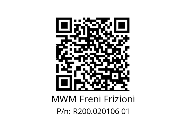   MWM Freni Frizioni R200.020106 01