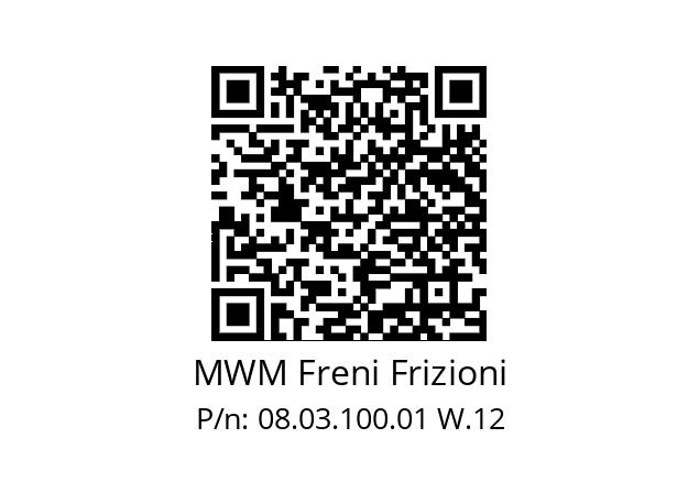   MWM Freni Frizioni 08.03.100.01 W.12