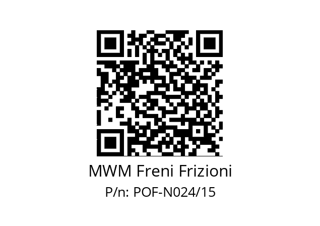   MWM Freni Frizioni POF-N024/15