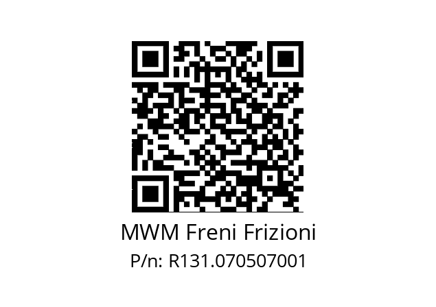   MWM Freni Frizioni R131.070507001