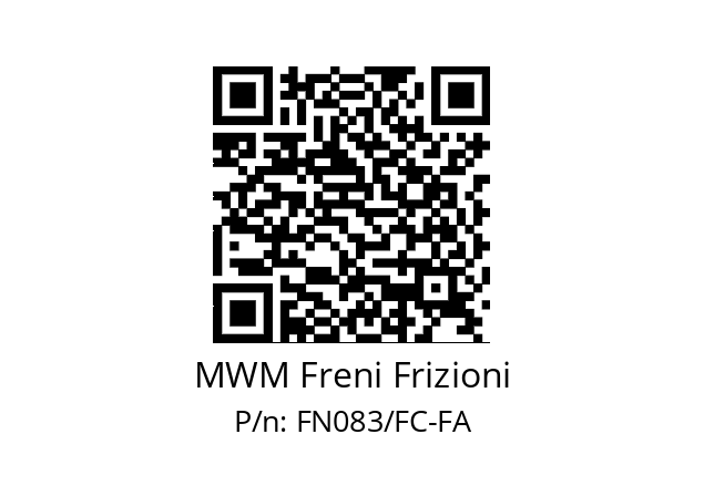   MWM Freni Frizioni FN083/FC-FA