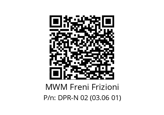   MWM Freni Frizioni DPR-N 02 (03.06 01)