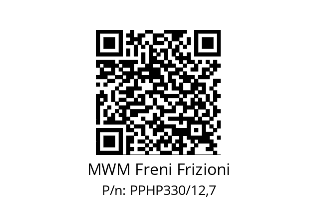   MWM Freni Frizioni PPHP330/12,7