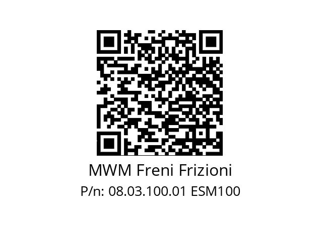   MWM Freni Frizioni 08.03.100.01 ESM100