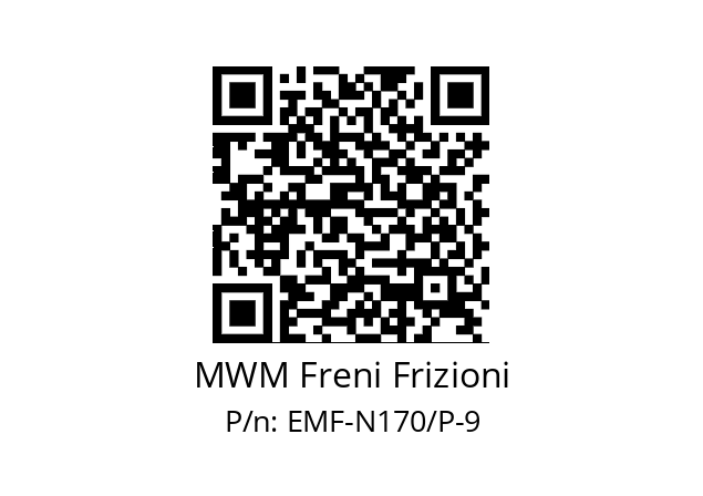   MWM Freni Frizioni EMF-N170/P-9