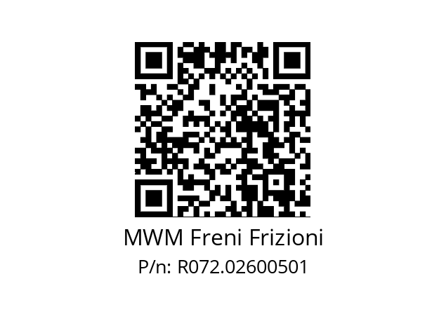   MWM Freni Frizioni R072.02600501