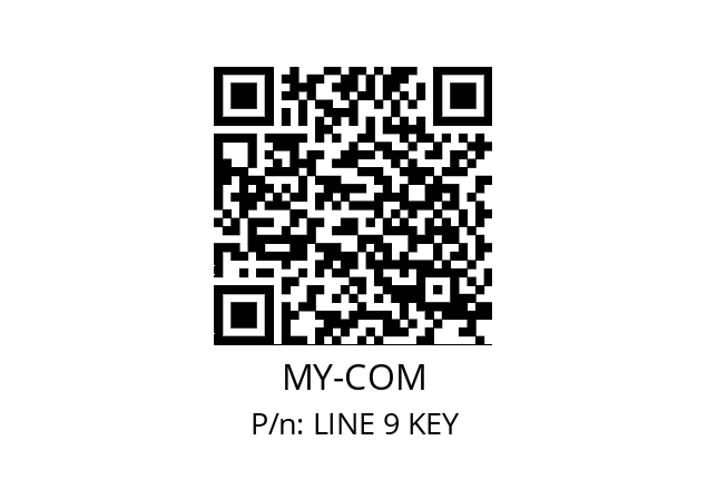   MY-COM LINE 9 KEY