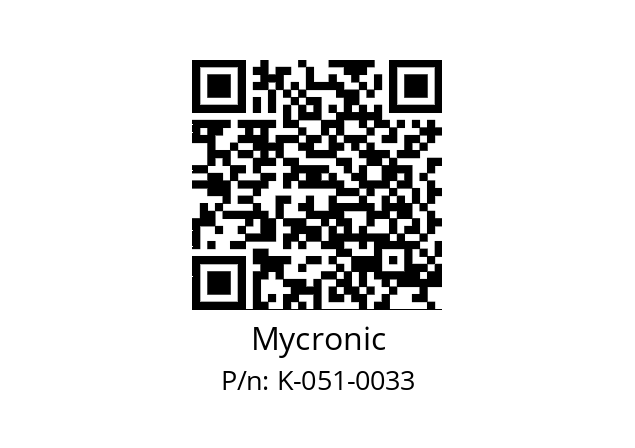   Mycronic K-051-0033