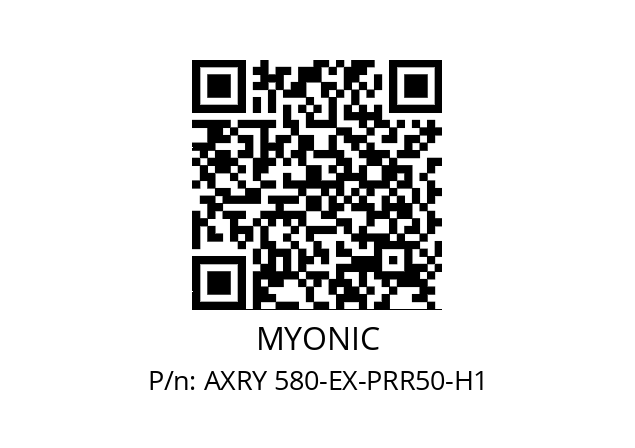   MYONIC AXRY 580-EX-PRR50-H1