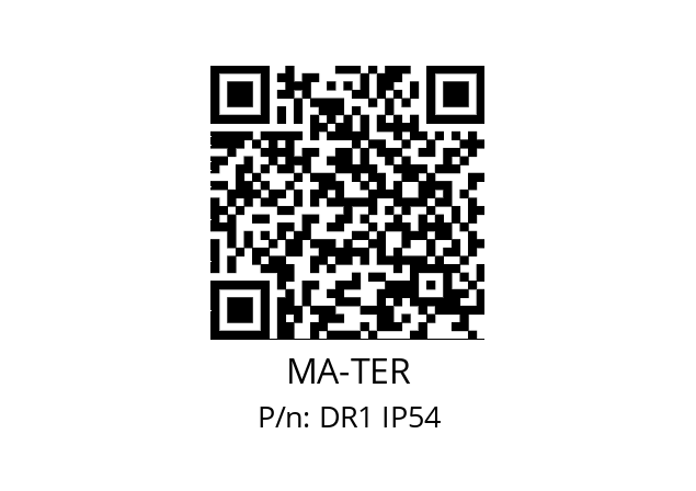   MA-TER DR1 IP54