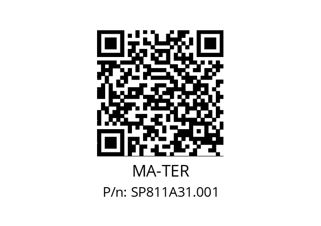   MA-TER SP811A31.001