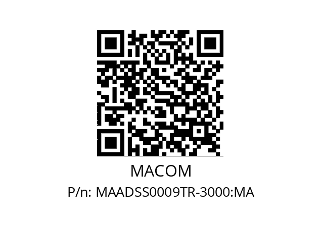   MACOM MAADSS0009TR-3000:MA