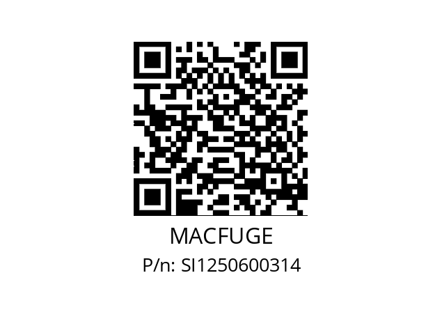   MACFUGE SI1250600314