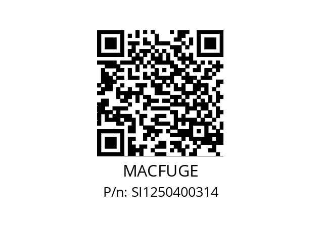   MACFUGE SI1250400314