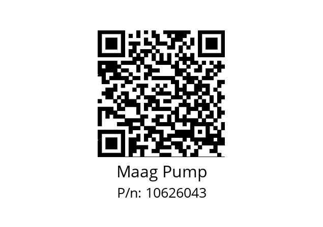   Maag Pump 10626043