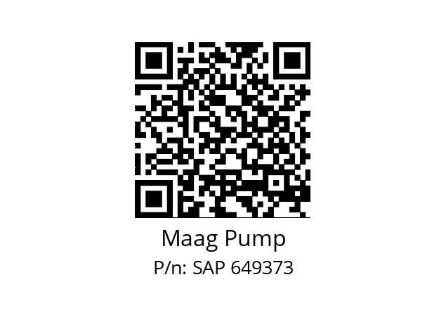   Maag Pump SAP 649373