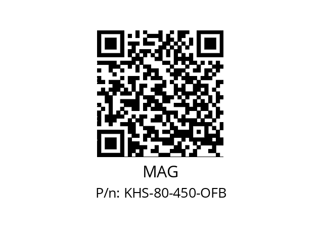   MAG KHS-80-450-OFB