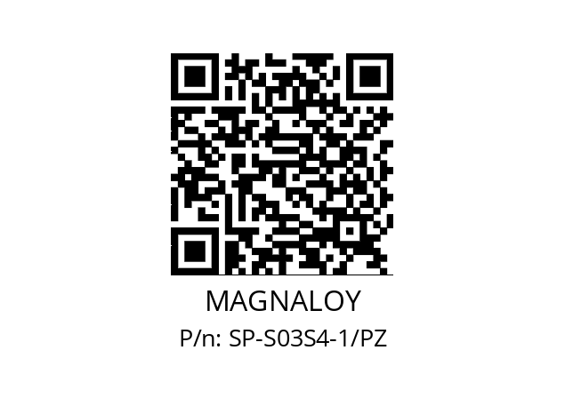   MAGNALOY SP-S03S4-1/PZ