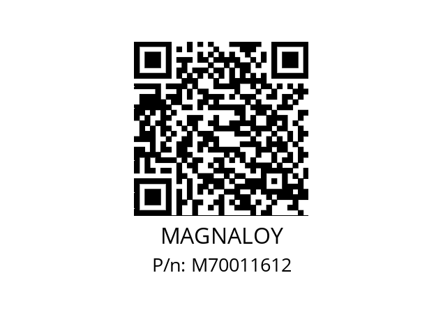   MAGNALOY M70011612