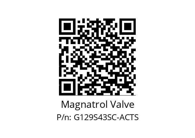   Magnatrol Valve G129S43SC-ACTS