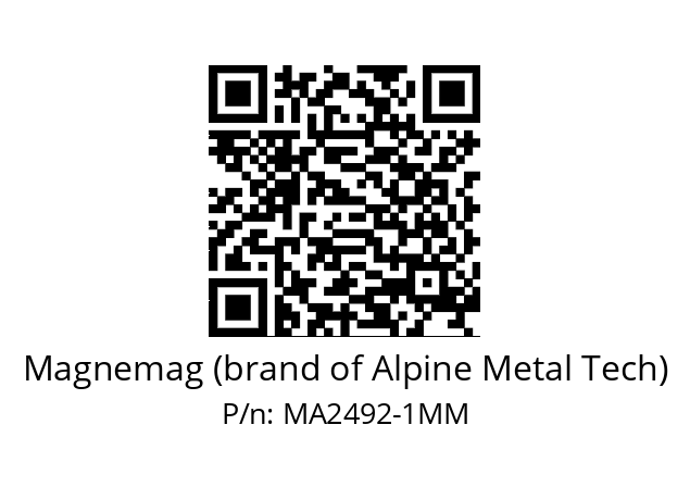   Magnemag (brand of Alpine Metal Tech) MA2492-1MM