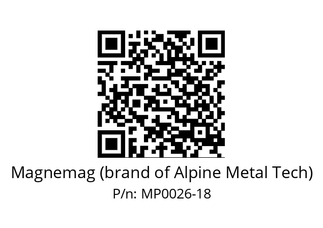   Magnemag (brand of Alpine Metal Tech) MP0026-18