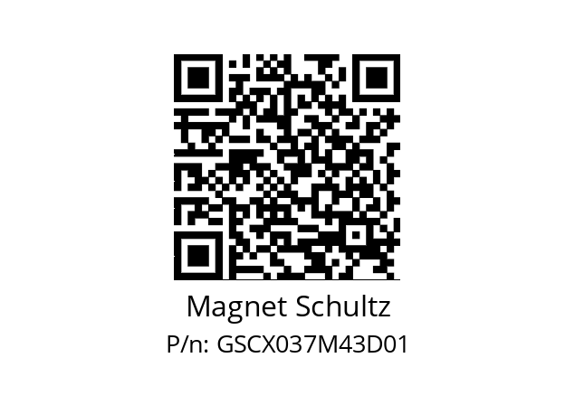   Magnet Schultz GSCX037M43D01