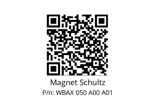   Magnet Schultz WBAX 050 A00 A01