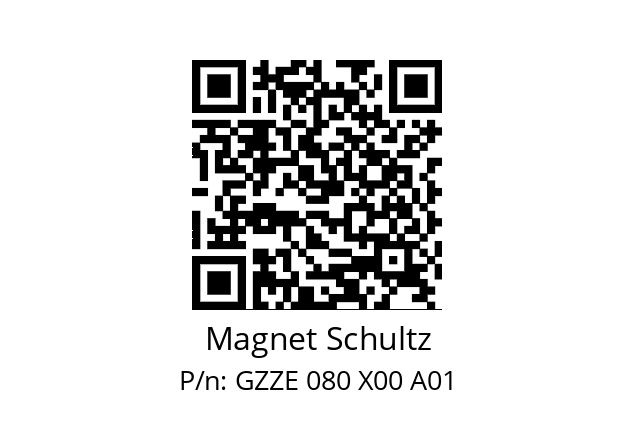   Magnet Schultz GZZE 080 X00 A01