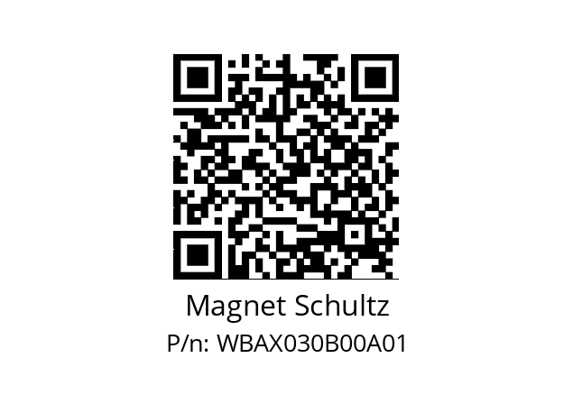   Magnet Schultz WBAX030B00A01