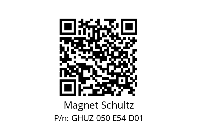   Magnet Schultz GHUZ 050 E54 D01