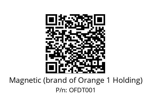   Magnetic (brand of Orange 1 Holding) OFDT001