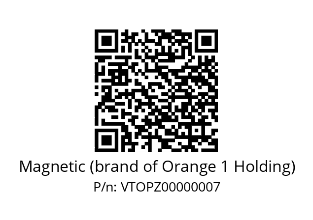   Magnetic (brand of Orange 1 Holding) VTOPZ00000007