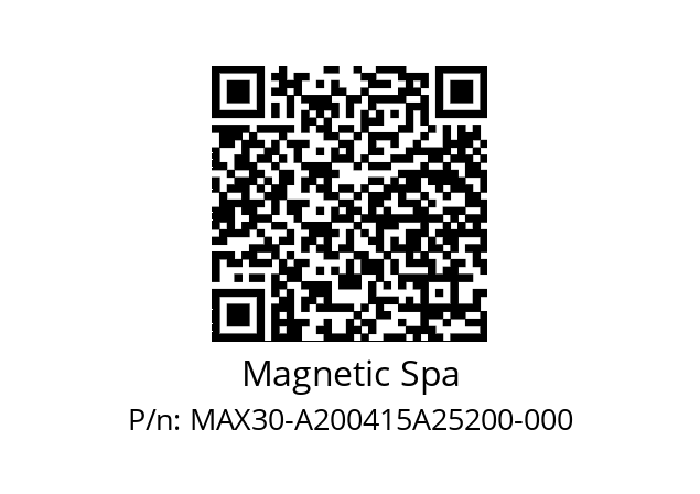   Magnetic Spa MAX30-A200415A25200-000