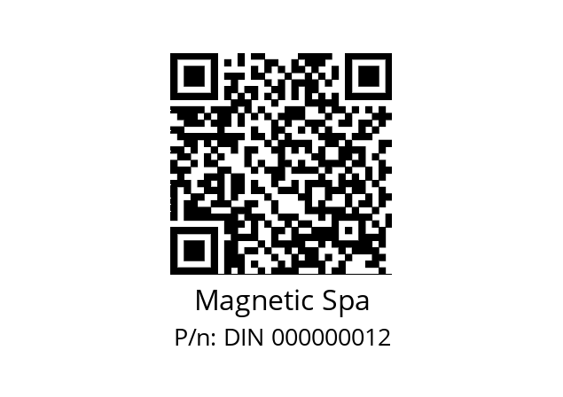   Magnetic Spa DIN 000000012