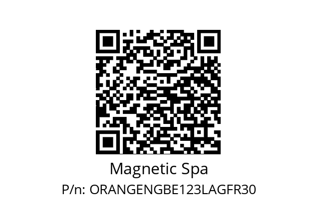  NGBe123L AG Magnetic Spa ORANGENGBE123LAGFR30