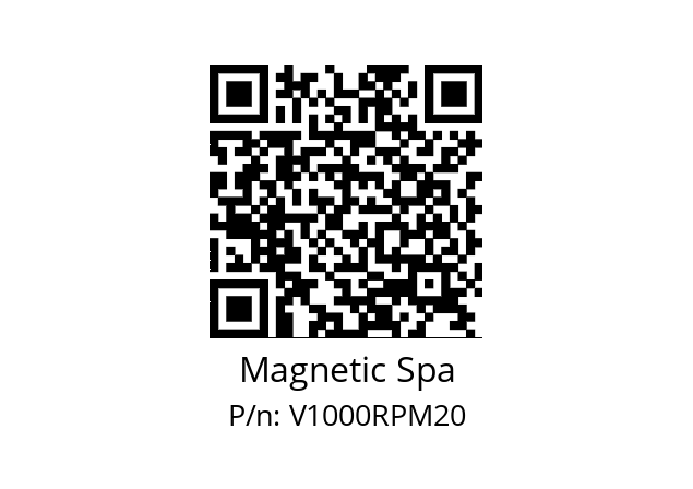   Magnetic Spa V1000RPM20