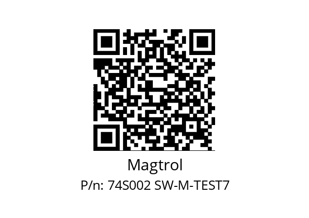   Magtrol 74S002 SW-M-TEST7