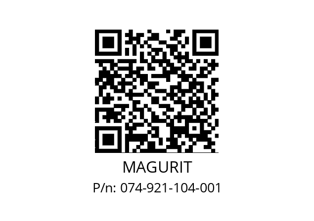  F 074 MAGURIT 074-921-104-001