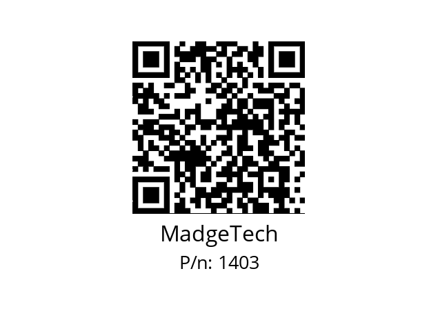   MadgeTech 1403