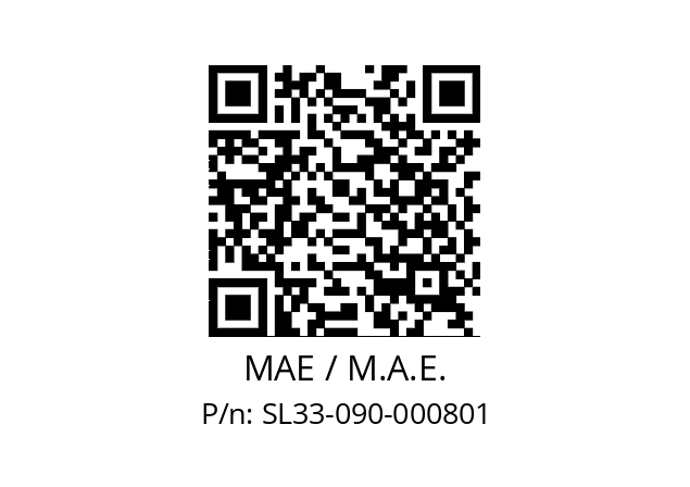   MAE / M.A.E. SL33-090-000801