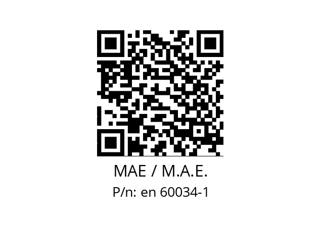   MAE / M.A.E. en 60034-1