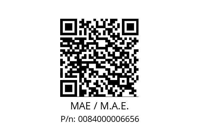   MAE / M.A.E. 0084000006656