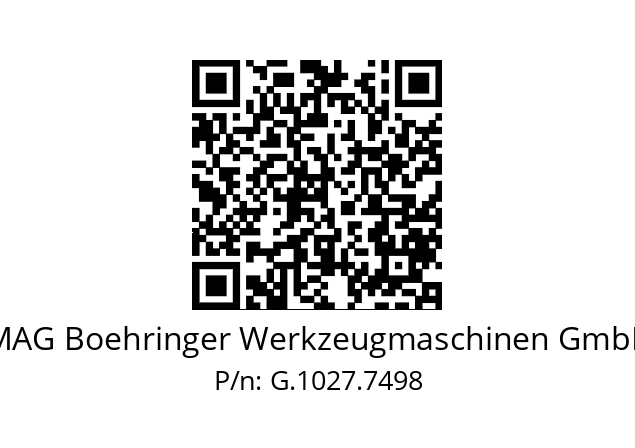   MAG Boehringer Werkzeugmaschinen GmbH G.1027.7498