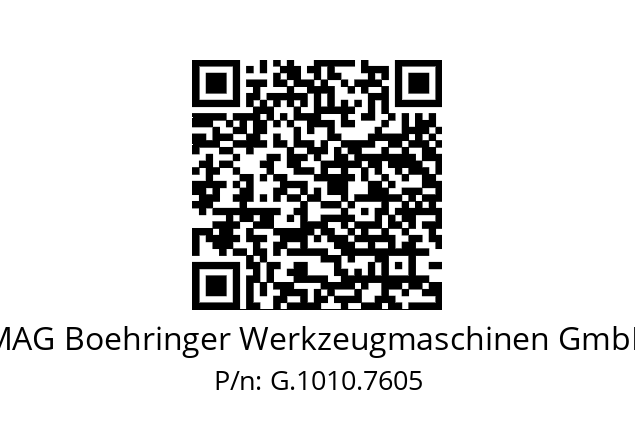   MAG Boehringer Werkzeugmaschinen GmbH G.1010.7605