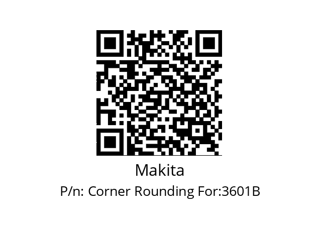   Makita Corner Rounding For:3601B