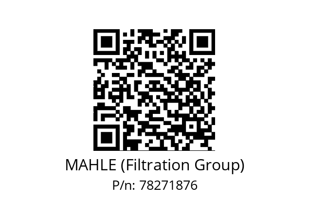   MAHLE (Filtration Group) 78271876