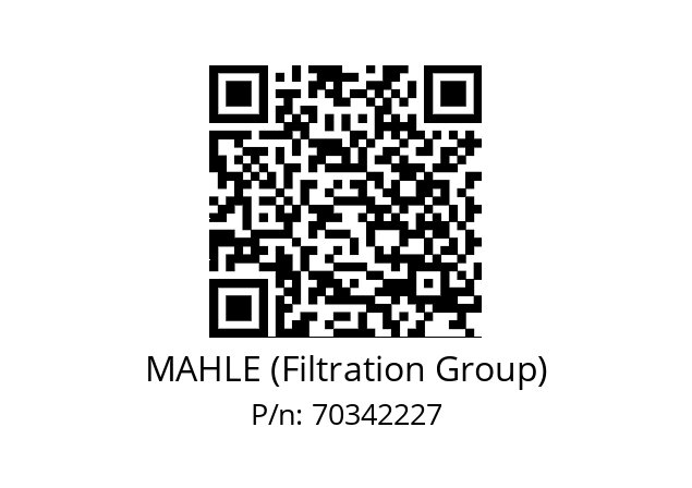   MAHLE (Filtration Group) 70342227