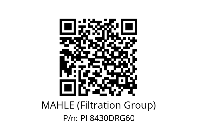   MAHLE (Filtration Group) PI 8430DRG60