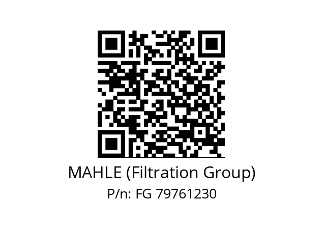   MAHLE (Filtration Group) FG 79761230